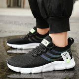Men's Shoes Breathable Classic Running Sneakers Outdoor Light Mesh Slip on Walking Tenis MartLion   