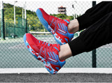 Women Sneakers Men's Badminton Shoes Light Black Breathable Female Outdoor Sports Training 
Athletics Mart Lion   