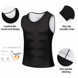 Sauna Shapers Men's Workout Vest Sweat Enhancing Tank Top Premium Slimming Shapewear Waist Trainer Heat Trapping Fitting Shirt MartLion   