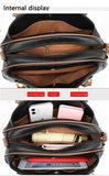 Luxury Soft Leather Handbags Designer Retro Crossbody Bags Women Large Capacity Ladies Shoulder Messenger Sac Mart Lion   