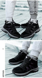 Winter Men's Boots Plush Leather Waterproof Sneakers Climbing Shoes Unisex Women Outdoor Non-slip Warm Hiking MartLion   