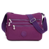 Woman Simple Leisure Travel Shoulder Designer Oxford Messenger Bags Brand Female Crossbody Sac Mart Lion Purple  