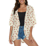 Summer Long Flowy Cover Up Tops Coat Outwear Blouse Bohemian Bikini Hawaii Chiffon Shirt Beach Party MartLion KWDTD2409131 XXXL 