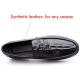 Genuine Leather Men's Loafers Slip On Casual Footwear Moccasins Winter Shoes With Mart Lion   