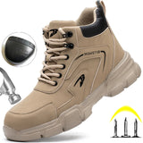 Safety Protective Boots Work Safety Shoes Men Winter Safety Boots Anti-puncture Work Shoes Steel Toe Work Boots Indestructible MartLion
