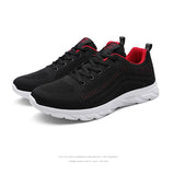 Men's Lace Up Knit Sneakers Casual Outdoor Athletic Running Walking Gym Sports Outdoor Male Women Breathable Shoes