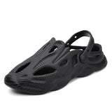 Summer Men's Slippers Platform Outdoor Sandals Beach Slippers Flip Flops Indoor Home Slides Bathroom Shoes Mart Lion Black 39 