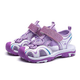Girls Sandals Student Kids Summer Children Beach Shoes Outdoor Cartoon Clogs Pink Butterfly Mart Lion Purple 26 