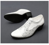 Men's Leather Shoes Red Wedding Dresses Shoes For Men  Formal Shoes Man MartLion   