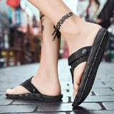 Summer Men's Flip-flops Massage Granule Slippers Beach Sandals Men Casual Shoes Outdoor Bathroom Shoes MartLion