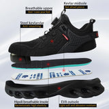 Rotating Button Safety Men's Anti-smash Anti-puncture Work Shoes Protective Sneakers Indestructible Boots MartLion   