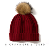 Women Wool Cashmere Slouchy Beanie Hat Ribbed Caps Soft Winter Warm Floor Price Hair Bonnet MartLion   