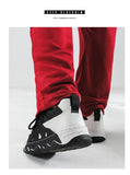 Harajuku Style Platform Sneakers Men's Breathable Flat Casual Sneaker Lace-up Hip-hop Sneakers Zapatillas De Hombre MartLion   