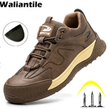 Men's Safety Shoes For Industrial Steel Toe Work Boots Puncture Proof Anti-smash Indestructible Footwear MartLion   