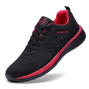 Men's Sport Shoes Breathable Lightweight Running Sneakers Walking Casual Breathable Non-slip Comfortable MartLion Red 35 