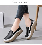 Women Shoes Flats Leather Sneakers Casual Walking Footwear Loafers MartLion   