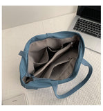  Tote Bag Simple Commuting Shopping Women's Shoulder Nylon Waterproof Cloth Bag Large Capacity Mart Lion - Mart Lion