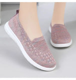 Shoes Woman Trend Loafers Ballet flats Slip-on Cotton Ladies Sneakers Summer Footwear Breathable Barefoot MartLion   