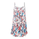 Women's Summer Casual Vest Sleeveless Bohemian Print Loose Tank Large Dress MartLion   