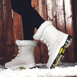 Winter Women Snow Boots Female Outdoor Boots Concise Boots Waterproof Plush Ladies Cotton-padded Shoes MartLion   