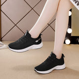 Flying Woven Shoes Spring Breathable Student Trendy Sports Leisure Running Fitness Dancing Flat Soft Sole Mart Lion   