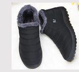 Men's Winter Shoes Warm Black Ankle Boots with Waterproof Snow Casual Cotton MartLion   