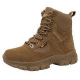 Men's Tactical Boots Army Military Desert Waterproof Work Safety Shoes Climbing Hiking Ankle Outdoor MartLion 869-Brown 42 
