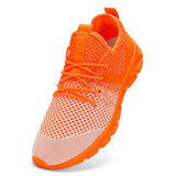 Men's Running Shoes Sport Lightweight Walking Sneakers Summer Breathable Zapatillas Sneakers Mart Lion Orange-2 37 