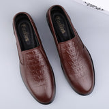 Cow Leather Dress Shoes Men's Loafers Super Soft Moccasins Footwear Formal Social Oxfords Mart Lion   