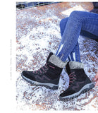 Women Boots Waterproof Snow Boots Warm Plush Winter Shoes Mid-calf Non-slip Winter Female MartLion   