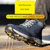 safety boots men's work Anti-smash Anti puncture Safety Shoes high top Anti-scald Welding indestructible MartLion   