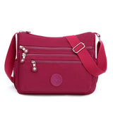 Woman Simple Leisure Travel Shoulder Designer Oxford Messenger Bags Brand Female Crossbody Sac Mart Lion Rose red  