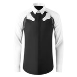 Horse Head Embroidery Men Shirts Clothing Long Sleeved Business Casual  Social Dress Shirt Slim Fit Men Clothing MartLion   