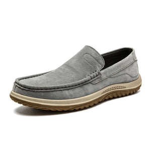 Golden Sapling Loafers Men's Casual Shoes Leisure Genuine Leather Party Flats Classics Loafer Platform MartLion GRAY 41 