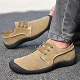 Outdoor Shoes Men Sneakers  Casual Men Shoes Suede Leather Shoe MartLion   