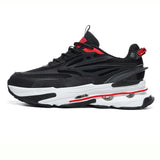Designer Chunky Sneakers Men's Cushion Running Shoes Fitness Jogging Sports Gym Footwear Mart Lion 1679black red 6.5 