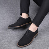 Men's Dress Shoes Oxford Leather Formal Leather Sneakers Flat Footwear Zapatos Hombre Mart Lion   