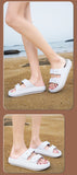 Women Slippers Adjustable Buckle Thick Platform Sandals Beach Shoes Bathroom Slipper Soft EVA Flat Sole Slides MartLion   