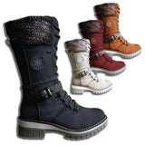 Boots Women's Waterproof Knee Snow Boots Botas de nieve impermeables MartLion