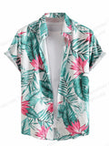 Floral Shirts Men's Shirts Hawaiian Casual Camp Vocation Beach Blouse MartLion CS2024AQ8632 3XL 