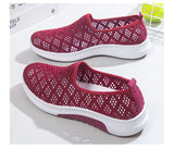 Summer Korean Mesh Women's Shoes Breathable Hollow Sports Walking Sneakers Casual Flat Ladies Mart Lion   