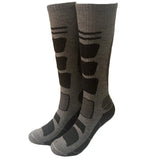 1 Pair Merino Wool Ski Sock Winter Thermal Sock Men's Women Sports Sock Thick Long Compression Warm Sock For Hiking Camping Sock MartLion light gray M  (EU 35-39) 