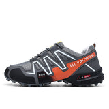 Men's Shoes Outdoor Breathable Speedcross  Men's Running Shoes Mart Lion 8-2-Gray Orange 42 