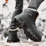 Warm Boots Men's High Top Sneakers Winter Outdoor Snow Non-slip Waterproof Army Hiking Shoes MartLion   