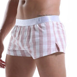 Men Cotton Boxers Shorts Loose Multicolor Male Plaid Underwear MartLion   