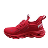 Kids Breathable Running Sneakers For Women Low Top Men's Sports Shoes Mesh Jogging Children Casual MartLion P101-Red 39 