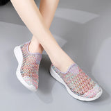 Women Slippers Sandals Fish Mouth Lady Slides Breathable Mesh Mules Shoes Casual Platform Flip Flops MartLion   