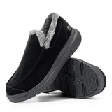 Winter Women's Cotton Shoes Wide Width Shoes Plush Walking Slip-on Shoes MartLion   