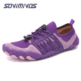 Light Men's Jogging Minimalist Shoes Summer Running Barefoot Beach Fitness Sports Sneakers Mart Lion D03-PURPLE 39 