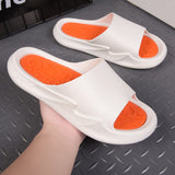 Men's Shoes Summer Luxury Sandals EVA Injection Beach Lightweight Non Slip Casual Slippers Mart Lion White 40 